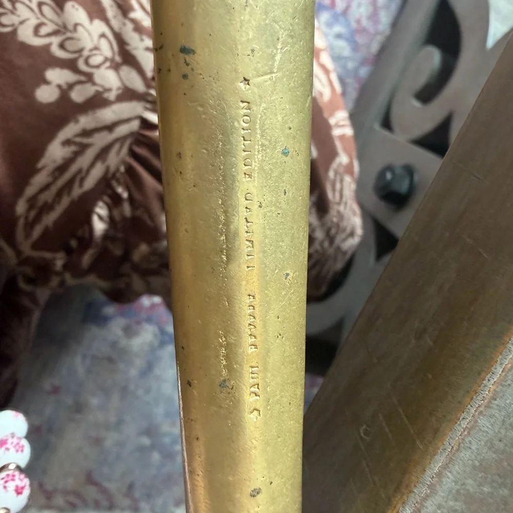 Paul Revere Engraved Gold Handle